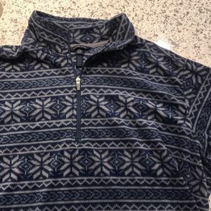 Lands End Fleece Quarter Zip
